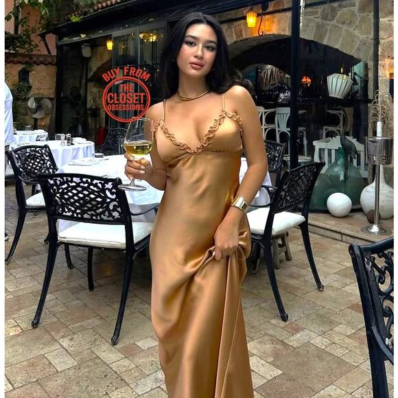 RARE!!! ZARA Satin Effect Slip Dress NWT - Picture 1 of 16